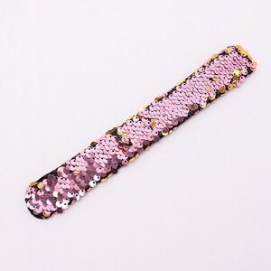 Mermaid Slap Bracelets, Two-color Reversible Charm Sequins Flip Wristbands, Flam